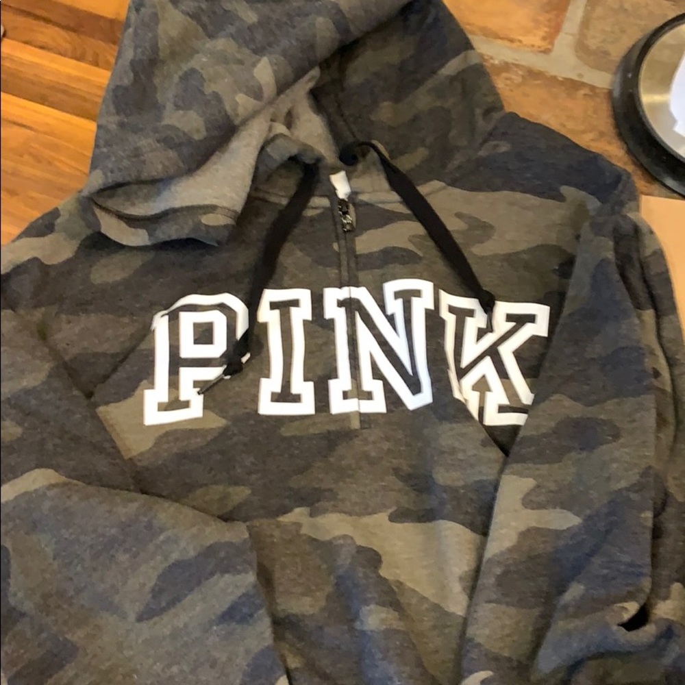 Pink camp Victoria secret l sweatshirt